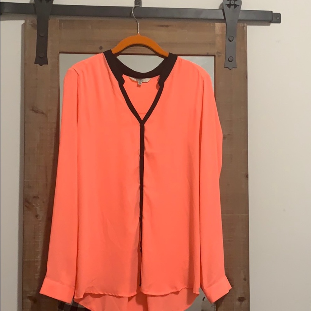 BB Dakota Neon Long Sleeved Blouse